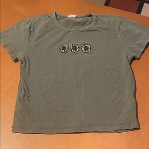 Vibe Olive Green Tee